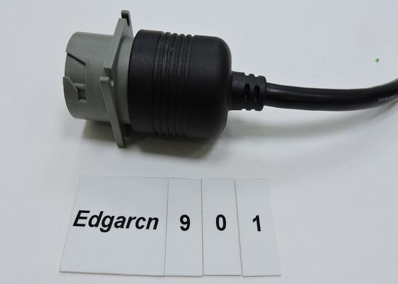 مجموعة كبل تصريف الإجهاد المصبوب بشكل مفرط أسود TPE طرف واحد DTM04-6P-E005