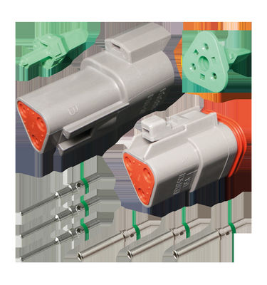 Dutsch 4 Pos Dt04-3S على مجموعة الكابلات المقولبة أحادية الطرف مقاومة للماء