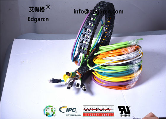 Pur / Tpu Canopen كبل M12 A ترميز ذكر إلى أنثى طول 1500mm مع Shiled