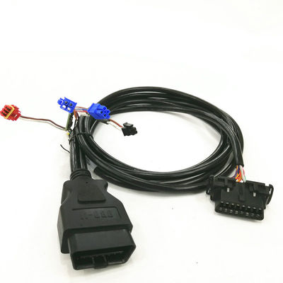 قطع غيار السيارات Obd2 موصل كابل اللون الأسود مع شهادة Iatf16949