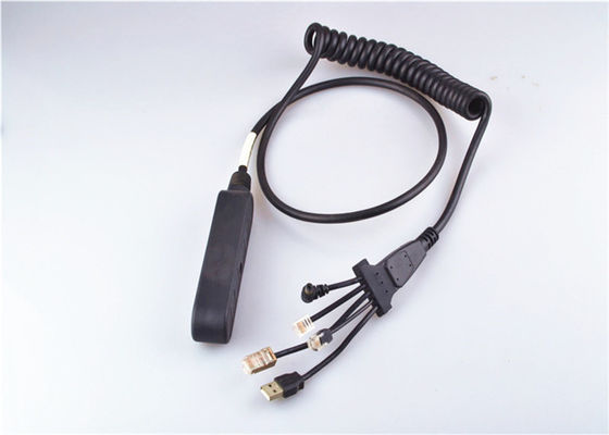 كبل رابط OBD2 المعتمد من Ul على كابلات اتصالات ملفوفة ملفوفة