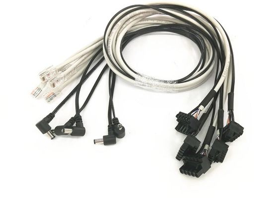 حق زاوية صناعي الأسلاك ظفيرة Dc سلك الطاقة Cat5e Utp 26awg / 4p Gy Jacket