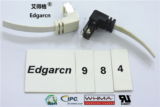 بولي كلوريد الفينيل المواد Cat5e Utp كابل Rj45 التوصيل مع طول حسب الطلب / اللون