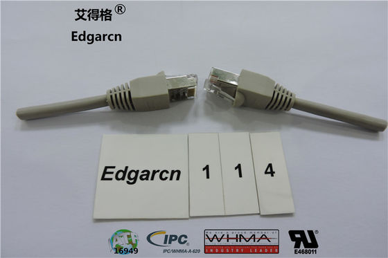 بولي كلوريد الفينيل المواد Cat5e Utp كابل Rj45 التوصيل مع طول حسب الطلب / اللون