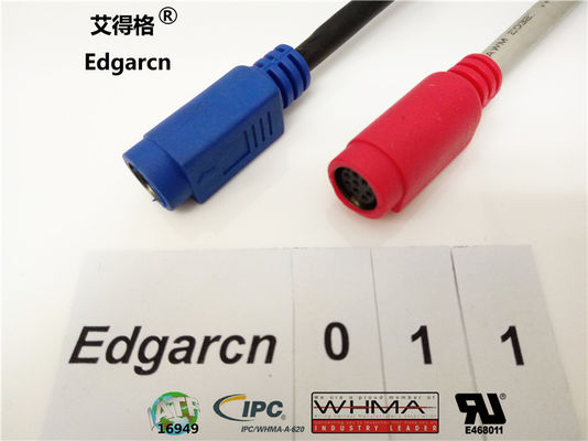كابل بيانات نقل البيانات كابل ، تجميعات الكابلات الصناعية المخصصة Rj45 Cat5 ذكر
